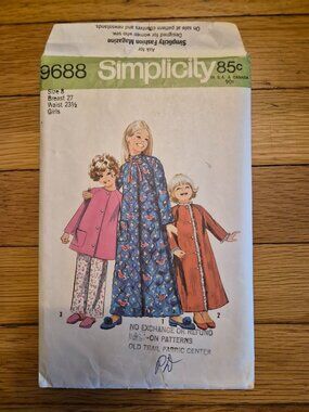 Vintage Girl's Sewing Pattern--Simplicity